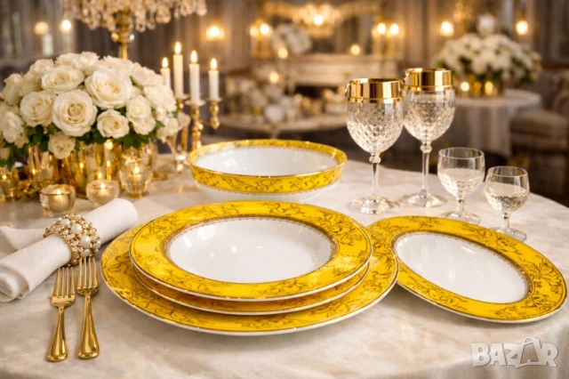 Сервизи за хранене използваеми в съдомиялна от Y o L i S a 