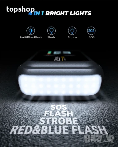 5000A автомобилен стартер, 12V бензин / дизел, голям дисплей, QC3.0 и 4 LED режима на осветление..., снимка 5 - Аксесоари и консумативи - 50920173