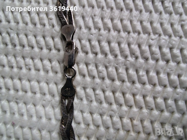 сребърни синджир и колие, снимка 2 - Колиета, медальони, синджири - 52913643