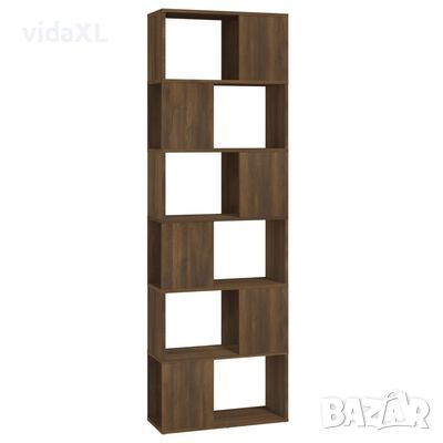 vidaXL Библиотека/разделител за стая, кафяв дъб, 60x24x186 см(SKU:816034, снимка 1 - Други - 45674631