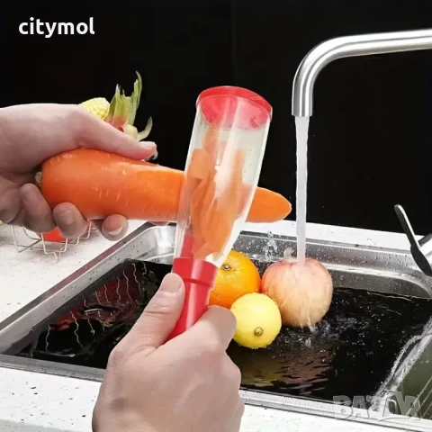 Белачка за плодове и зеленчуци с контейнер за обелките​, снимка 4 - Други - 50818381