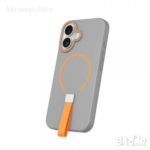 Калъф силикон Loop Thin MagSafe / Сив / за iPhone 17 Pro 6.3 + Протектор Баркод : 3133478, снимка 3 - Калъфи, кейсове - 53121653