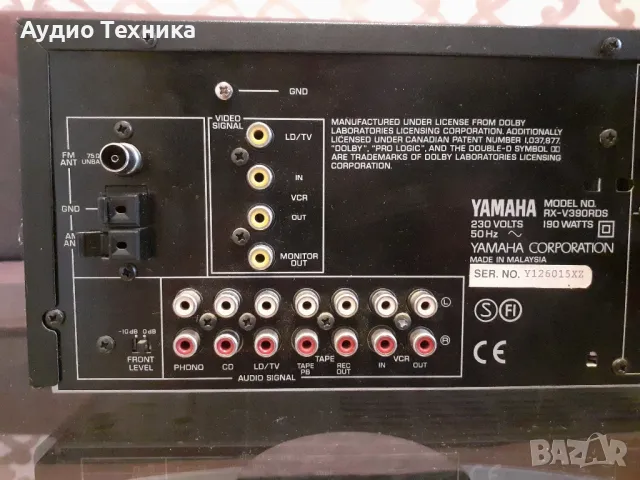 YAMAHA RX-V390-RDS. Предлагам и друга аудио техника., снимка 12 - Ресийвъри, усилватели, смесителни пултове - 46944026