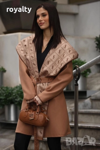 Yves Saint Laurent Дамско Палто С Колан