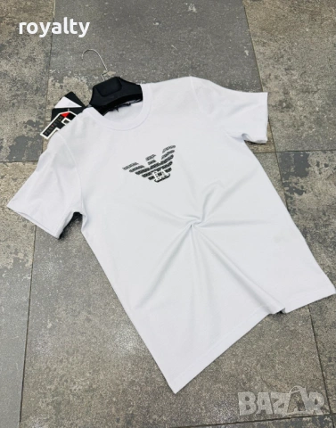 Emporio Armani Нова Бяла Мъжка Тениска 