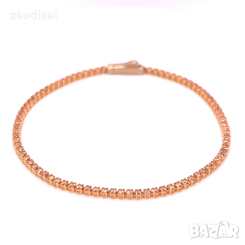 Златна дамска гривна 2,91гр. 18,0см. 14кр. проба:585 модел:34511-2, снимка 2 - Гривни - 52088781