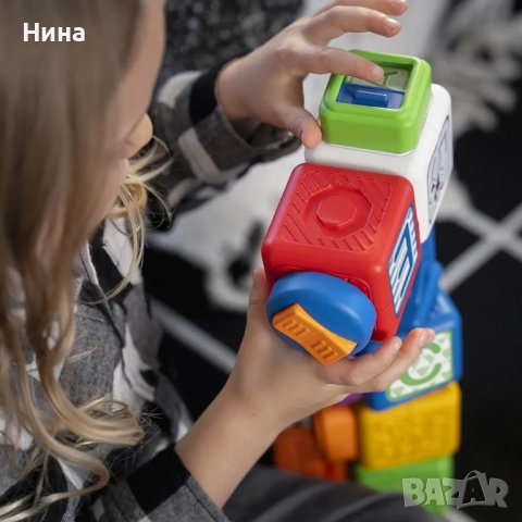 Активна играчка Baby Einstein - Кубчета, Bridge & Learn, 15 части, снимка 11 - Образователни игри - 52214322