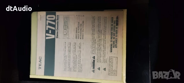Касетен дек, триглав - Teac V-770, снимка 6 - Декове - 50599454