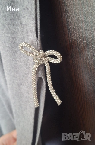 Дамска блуза с панделки, снимка 2 - Блузи с дълъг ръкав и пуловери - 53822134