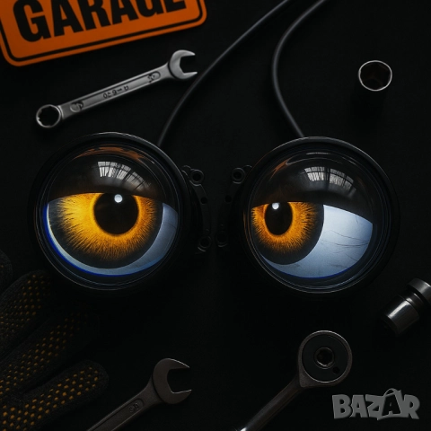 Комплект 3D LED очи, дневни светлини за автомобили, снимка 4 - Други стоки за дома - 51947580