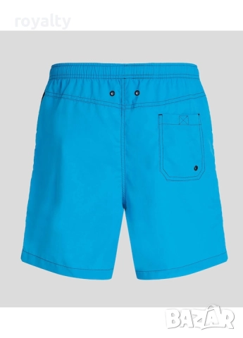 Karl Lagerfeld Мъжки Оригинален Бански, 100% Полиестер, Син, снимка 2 - Спортни дрехи, екипи - 52687833