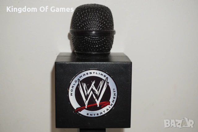 Рядък Кеч Микрофон WWE Jakks Pacific Talking Wrestling Mic 2007, снимка 2 - Друга електроника - 54274897