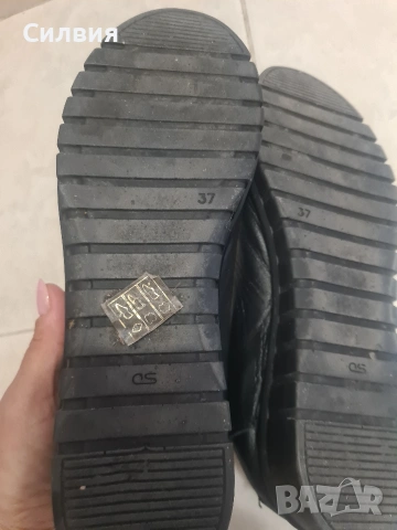 дамски черни обувки естествена кожа , снимка 3 - Дамски ежедневни обувки - 53530515