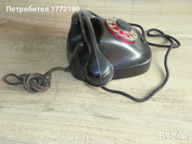 Стари/винтидж телефони от бакелит, с шайба - Антиквариат!, снимка 9 - Антикварни и старинни предмети - 46472012