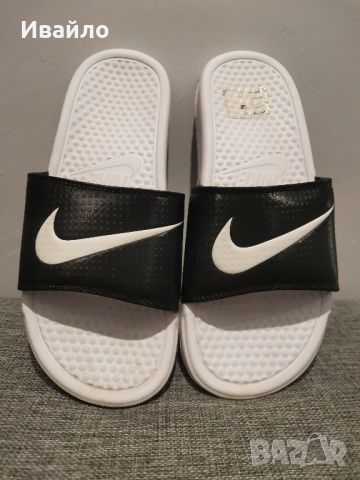 Nike Benassi Swoosh Black/White. , снимка 1 - Джапанки - 46606321