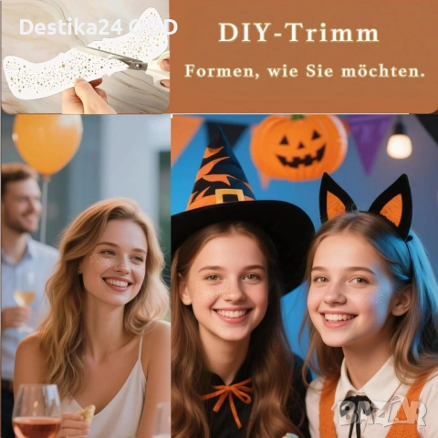 Временни блестящи татуировки за лице – златни звезди, комплект, снимка 6 - Други - 53718126