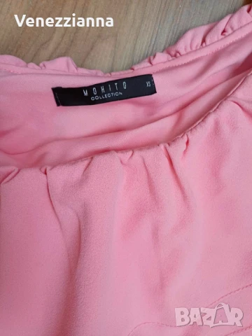 Mohito Топ в бонбонено розово р-р XS(по етикет), снимка 2 - Потници - 50754632