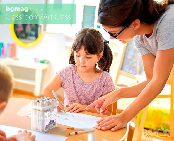 Ohuhu Fine Art Pens маркери с два писеца тип "Chisel" и "Fine", комплект 48 цвята, на алкохолна осно, снимка 6 - Ученически пособия, канцеларски материали - 52186358