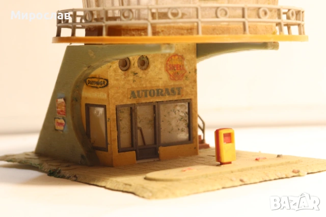 FALLER? KIBRI? VOLLMER? H0 1/87 БЕНЗИНОСТАНЦИЯ СГРАДА КЪЩА ВАГОН ВЛАК ЖП, снимка 5 - Колекции - 53742961