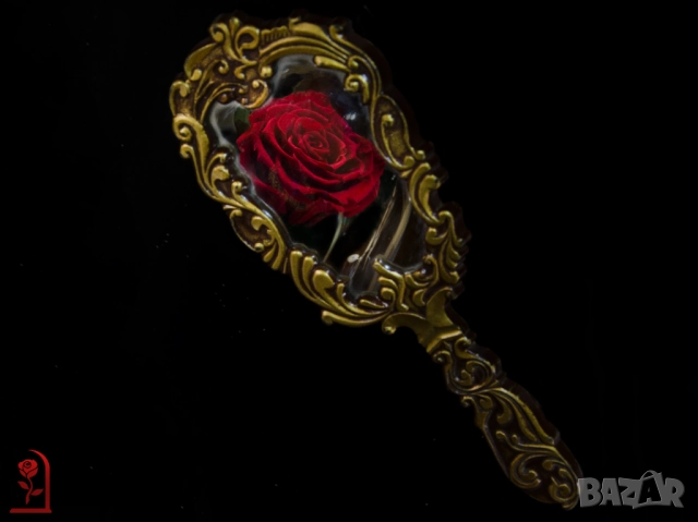 Подарък за Коледа за Жена - Естествена Вечна Роза в Голяма Стъкленица / Подарък за Съпругата, снимка 8 - Подаръци за жени - 52529750