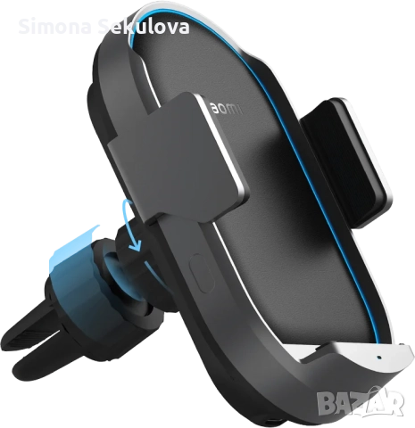 Ново Xiaomi безжично заряднo за телефон за кола 50W Wireless Car Charger, снимка 6 - Безжични зарядни - 52282906