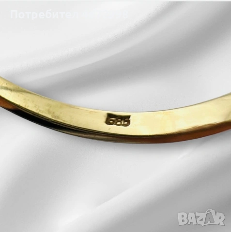 Ръчно изработен златен пръстен 14к с рубин и диаманти, снимка 7 - Пръстени - 53253904