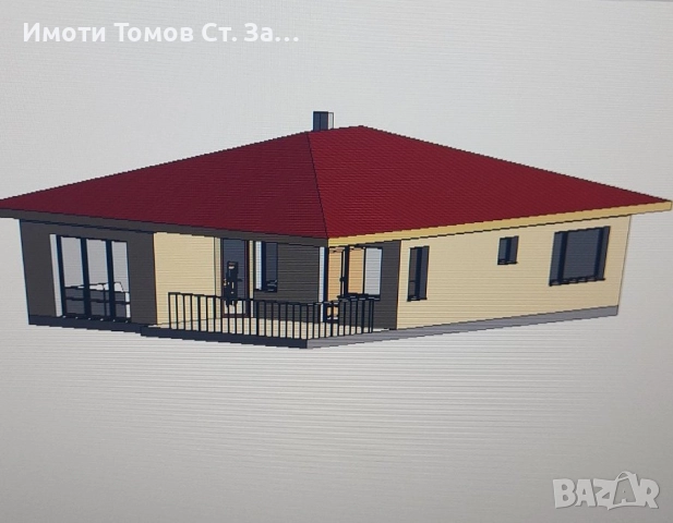 Новострояща се еднофамилна къща в село Остра могила