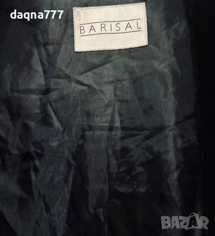 Черно пухено палто Barisal Германия, снимка 3 - Палта, манта - 53230356