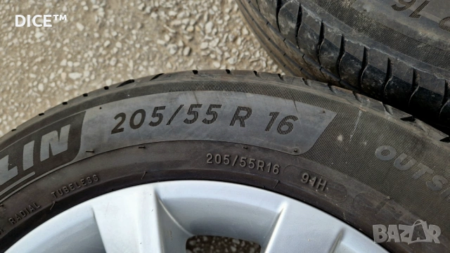 Шкода 16 5х112 лети джанти Skoda Octavia. 205/55/16 Мишелин , снимка 8 - Гуми и джанти - 53692820