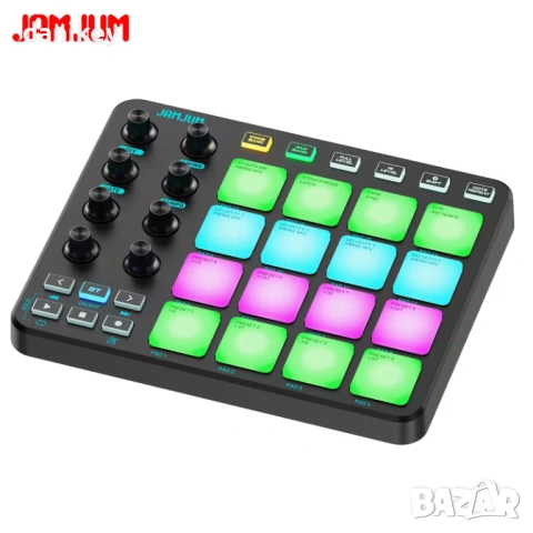 JAMJUM MIDI JP-1 – нов безжичен контролер с 16 RGB падa