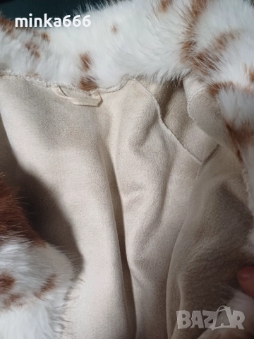 Естествена кожа дамско палто, снимка 2 - Палта, манта - 52631611