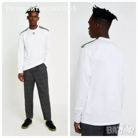 Мъжка фланелка Adidas , снимка 4 - Блузи - 49921572