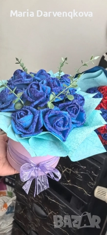 Кутия с вечни рози , снимка 3 - Подаръци за жени - 51954102
