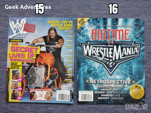 Кеч Списания WWE Pro Wrestling На Английски Език John Cena Batista HHH, снимка 7 - Списания и комикси - 46389037