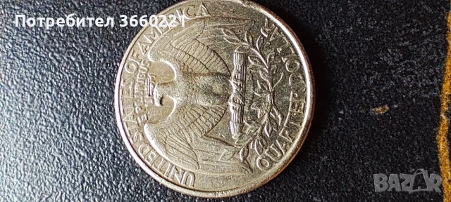 четвърт долар америка 1993 г, снимка 2 - Колекции - 53399557