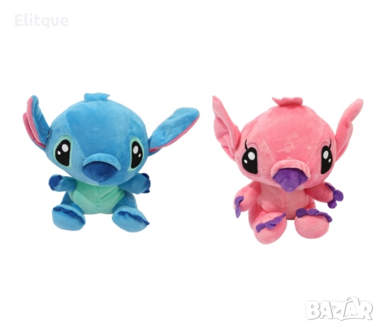 Плюшена играчка 30см - Розов или син Стич, снимка 2 - Плюшени играчки - 52786869
