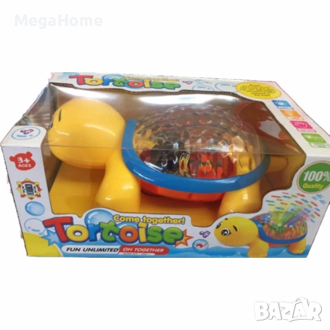 Играчка Щастлива костенурка TortToise, 3D мигащи светлини, Музика, Въртяща се светлинна проекция, снимка 3 - Други - 53230338