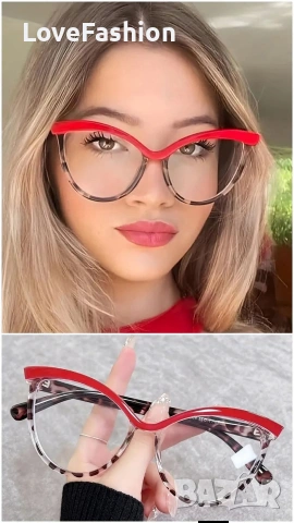 Диоптрични рамки за очила червен леопард