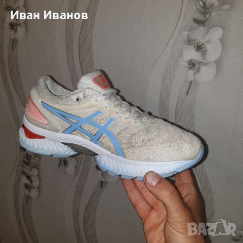  маратонки ASICS Gel Nimbus 22 'White Blue Bliss' номер 41-41,5, снимка 4 - Маратонки - 45455198