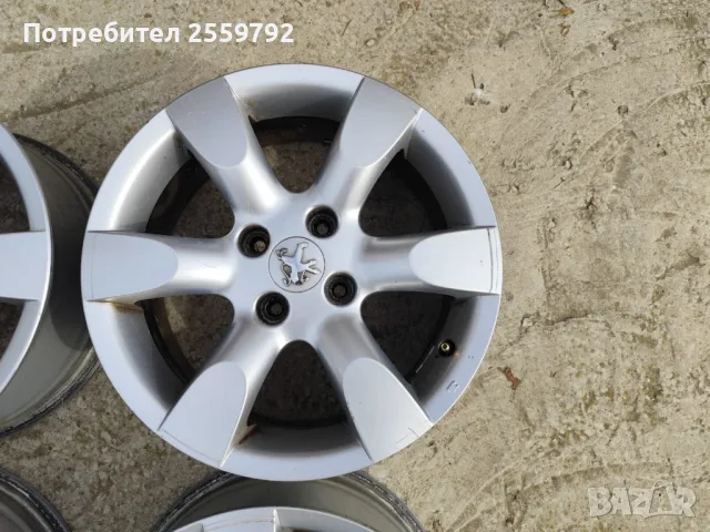 Лети джанти 16" за Peugeot , снимка 4 - Гуми и джанти - 47750683