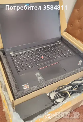 Levono ThinkPad T14s 16gb Ram, AMD Ryzen 5 Pro, Lenovo гаранция, снимка 2 - Лаптопи за работа - 46911816