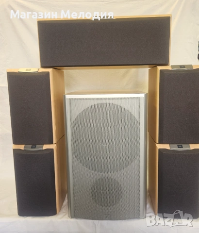 Качествен комплект тонколони за домашно кино. Активна бас каса CANTON AS 22, център JBL и 4 колони J, снимка 3 - Тонколони - 53538221