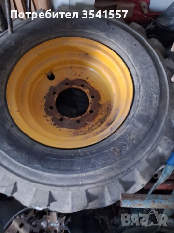 Употребявана гума с джанта за Komatsu WH 716, снимка 3 - Гуми и джанти - 53466118