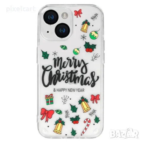 Удароустойчив калъф Christmas за iPhone 13, Happy New Year, снимка 2 - Калъфи, кейсове - 48010252