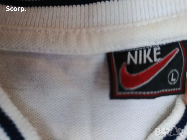 Vintage Nike Polo T-shirt 90s/Nike мъжка поло тениска , снимка 4 - Тениски - 52849097