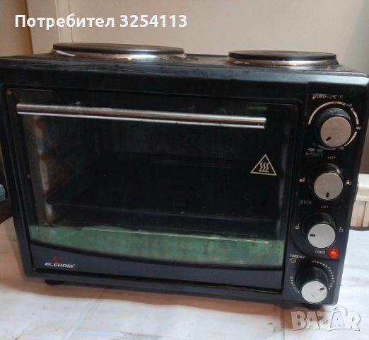 Мини фурна с котлони ELEKOM, снимка 2 - Печки, фурни - 52604427