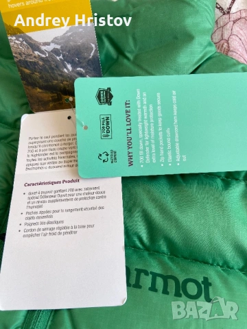 Дамска пухенка Marmot, снимка 7 - Якета - 53772593