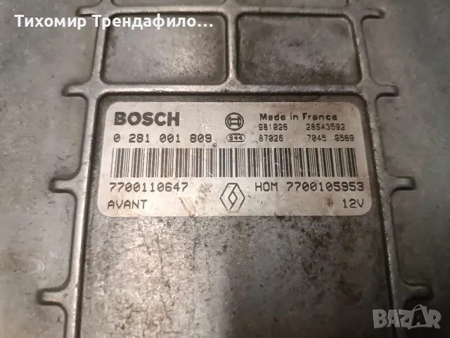 Компютър ECU Renault Scenic, 1.9 DTI, 0281001809, 0 281 001 809 IMMO OFF, изключен имобилайзер, снимка 3 - Части - 48860610