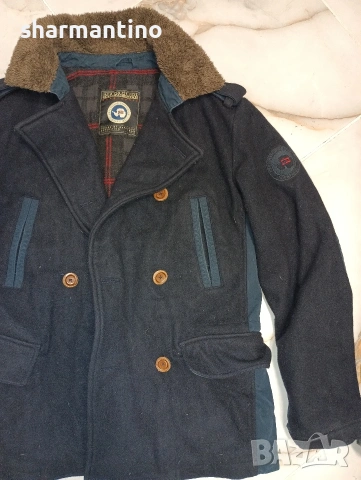 Napapijri вълнено палто L - 29 лв, снимка 9 - Якета - 53043399