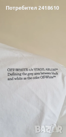 Off White Cotton Dress Italy Womens  Size 36 / S НОВО! ОРИГИНАЛ! Дамска  Рокля!, снимка 15 - Рокли - 53895985